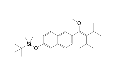 1,1-Diisopropyl-2-methoxy-2-[6-(tert-butyldimethylsiloxy)-2-naphthyl]ethylene