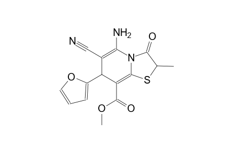 methyl 5-amino-6-cyano-7-(2-furyl)-2-methyl-3-oxo-2,3-dihydro-7H-[1,3]thiazolo[3,2-a]pyridine-8-carboxylate