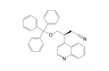 (S)-3-(Quinolin-4-yl)-4-[(triphenylmethyl)oxy]butanenitrile