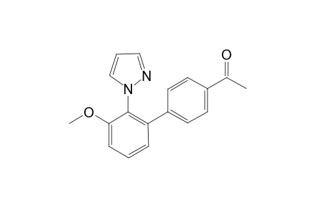 4-Methylcarbonyl (3'-methoxy-2'-(1H-pyrazol-1-yl)biphenyl