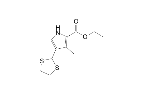Ethyl 4-(1,3-dithiolan-2-yl)-3-methylpyrrole-2-carboxylate