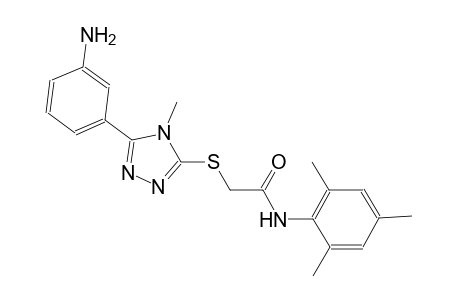 2-{[5-(3-aminophenyl)-4-methyl-4H-1,2,4-triazol-3-yl]sulfanyl}-N-mesitylacetamide