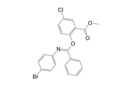 Methyl 2-([(E)-[(4-bromophenyl)imino](phenyl)methyl]oxy)-5-chlorobenzoate