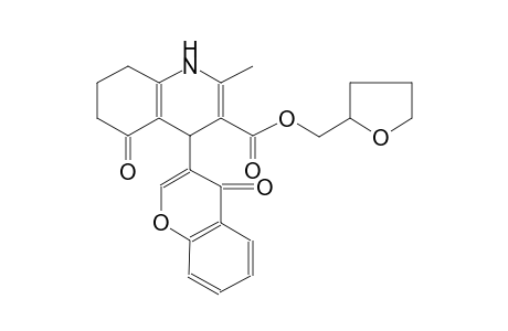 3-quinolinecarboxylic acid, 1,4,5,6,7,8-hexahydro-2-methyl-5-oxo-4-(4-oxo-4H-1-benzopyran-3-yl)-, (tetrahydro-2-furanyl)methyl ester