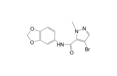 N-(1,3-benzodioxol-5-yl)-4-bromo-1-methyl-1H-pyrazole-5-carboxamide