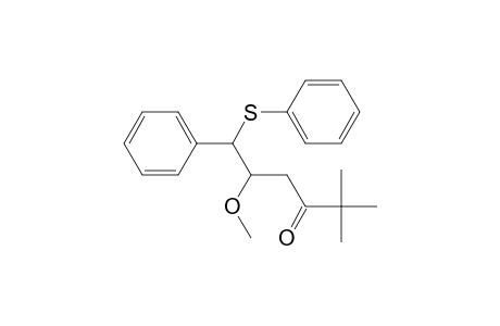 5-Methoxy-2,2-dimethyl-6-phenyl-6-(phenylthio)-3-hexanone