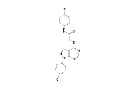 N-(4-bromophenyl)-2-{[1-(4-chlorophenyl)-1H-pyrazolo[3,4-d]pyrimidin-4-yl]sulfanyl}acetamide