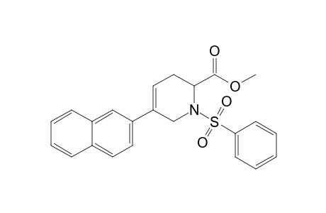 Methyl 5-(2-naphthyl)-1-(phenylsulfonyl)-1,2,3,6-tetrahydropyridine-2-carboxylate