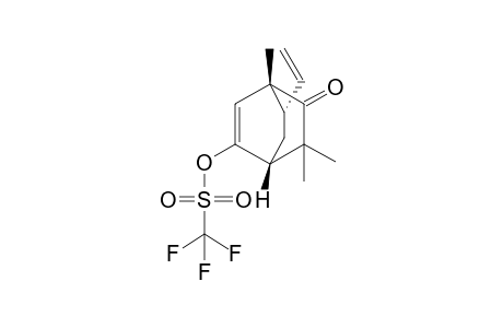 (1R*,4R*,7S*)-1,3,3-Trimethyl-5-trifluoromethanesulfonyloxy-7-ethenylbicyclo[2.2.2]oct-5-en-2-one