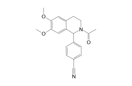 2-ACETYL-1-(4'-CYANOPHENYL)-6,7-DIMETHOXY-1,2,3,4-TETRAHYDROISOQUINOLINE