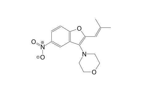 4-[2-(2-methyl-1-propenyl)-5-nitro-1-benzofuran-3-yl]morpholine