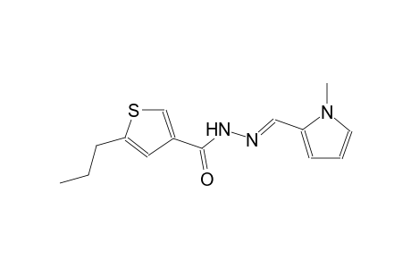 N'-[(E)-(1-methyl-1H-pyrrol-2-yl)methylidene]-5-propyl-3-thiophenecarbohydrazide