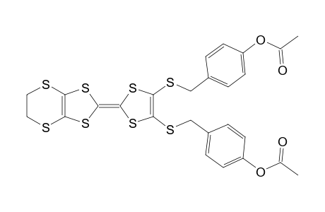 4,5-Bis(p-acetoxybenzylsulfanyl)-4',5'-ethylenedisulfanyltetrathiafulvalene