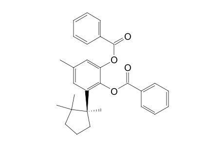 1,2-Benzenediol, 5-methyl-3-(1,2,2-trimethylcyclopentyl)-, dibenzoate, (S)-