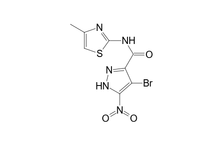 4-Bromo-5-nitro-1H-pyrazole-3-carboxylic acid (4-methyl-thiazol-2-yl)-amide