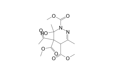 Dimethyl 3,6-Dimethyl-6-hydroxy-5-acetyl-5-(methoxycarbonyl)-1,4-dihydropyridazine-1,4-dicarboxylate