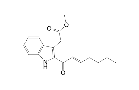 2-[2-[(E)-1-oxohept-2-enyl]-1H-indol-3-yl]acetic acid methyl ester