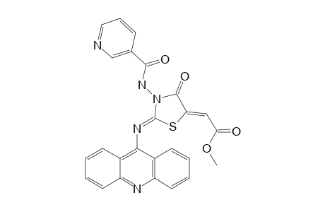 METHYL-[2-(ACRIDIN-9-YLIMINO)-3-(3-PYRIDYLCARBONYL)-4-OXOTHIAZOLIDIN-5-YLIDENE]-ACETATE