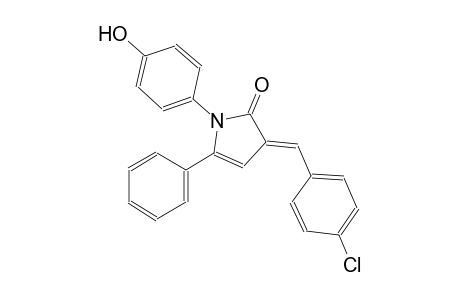 (3E)-3-(4-chlorobenzylidene)-1-(4-hydroxyphenyl)-5-phenyl-1,3-dihydro-2H-pyrrol-2-one