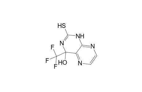 2(1H)-Pteridinethione, 3,4-dihydro-4-hydroxy-4-(trifluoromethyl)-