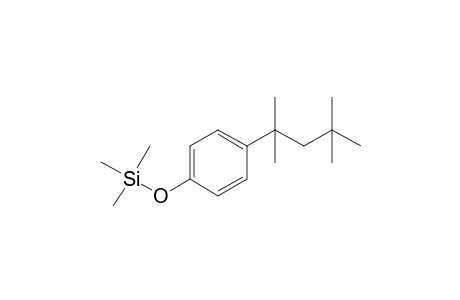 Phenol <4-(1,1,3,3-tetramethylbutyl)->, mono-TMS