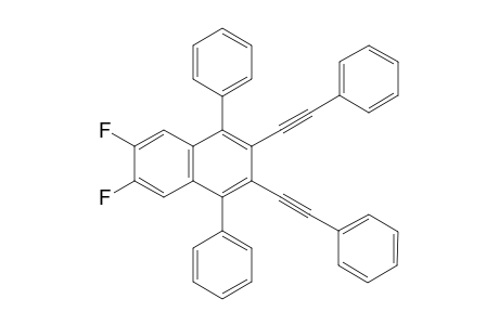 6,7-difluoro-1,4-di(phenyl)-2,3-bis(2-phenylethynyl)naphthalene