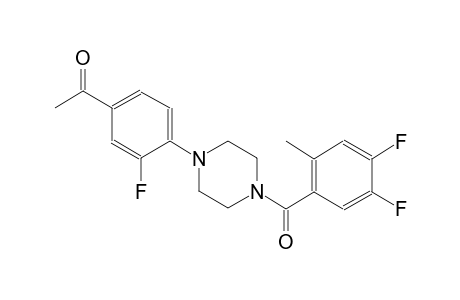 ethanone, 1-[4-[4-(4,5-difluoro-2-methylbenzoyl)-1-piperazinyl]-3-fluorophenyl]-