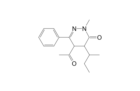 2-Methyl-3-oxo-4-(sec-butyl)-5-acetyl-6-phenyl-4,5-dihydro-1,2-pyridazine