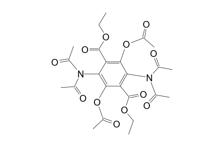 2,5-Diacetoxy-3,6-bis(diacetylamino)benzene-1,4-dicarboxylic acid diethyl ester