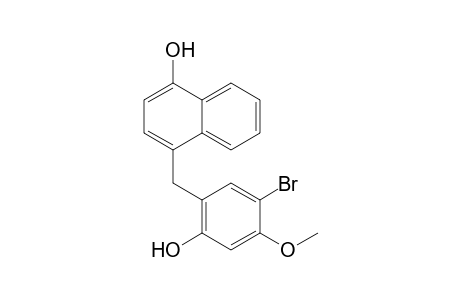 4-(5-Bromo-2-hydroxy-4-methoxybenzyl)naphthalen-1-ol