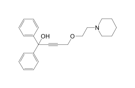 alpha-[3-(2-piperidinoethoxy)-1-propynyl]benzhydrol