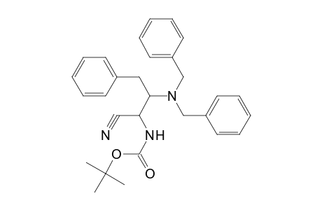 Butanenitrile, 2-(t-butoxycarbonyl)amino-3-(dibenzylamino)-5-phenyl-