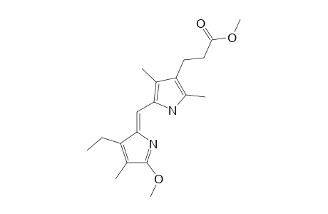 8-(2-CARBOMETHOXYETHYL)-3-ETHYL-2,7,9-TRIMETHYL-(11H)-DIPYRRIN-1-OL-METHYLETHER