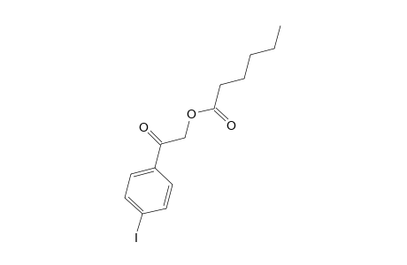HEXANOIC ACID, ESTER WITH 2-HYDROXY-4'-IODOACETOPHENONE