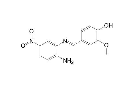 4-((E)-[(2-Amino-5-nitrophenyl)imino]methyl)-2-methoxyphenol