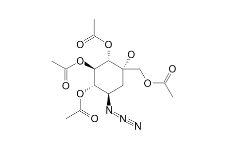 (1R,2S,3R,4S,5S)-5-ACETOXYMETHYL-1-AZIDO-5-HYDROXY-2,3,4-TRI-ACETOXYCYCLOHEXANE