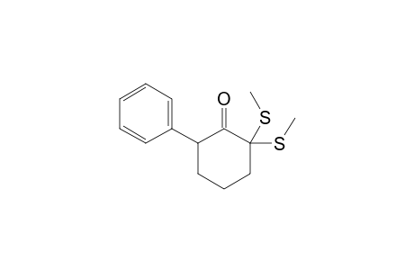 2,2-Di(methylthio)-6-phenylcyclohexanone