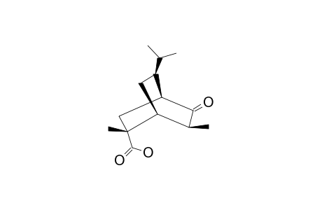 (1R,2R,4S,6S,8S)-8-ISOPROPYL-2,6-DIMETHYL-5-OXOBICYCLO-[2.2.2]-OCTANE-2-CARBOXYLIC-ACID