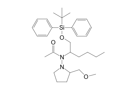 N-[2-(t-Butyldiphenylsilyl)oxy-1-butylethyl]-N-[2'-(methoxymethyl)pyrrolidin-1'-yl]acetamide