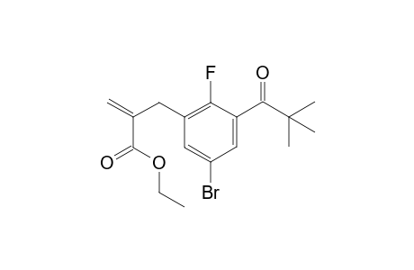 ethyl 2-(5-bromo-2-fluoro-3-pivaloylbenzyl)acrylate