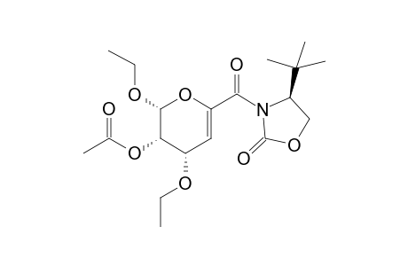 endo-(2R,3S,4S,4'S)-3-Acetoxy-2,4-diethoxy-6-(carbonyl-4'-tert-butyloxazolodin-2'-one)-3,4-dihydro-2H-pyran