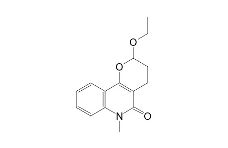 2-Ethoxy-2,3,4,6-tetrahydro-6-methylpyrano[3,2-c]quinoline-5-one