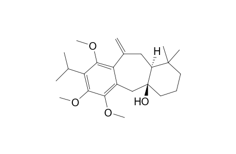 (4aS*,11aS*)-8-Isopropyl-6,7,9-trimethoxy-1,1-dimethyl-10-methylene-1,2,3,4,5,10,11,11a-octahydrodibenzo[a,d]cyclohepten-4a-ol