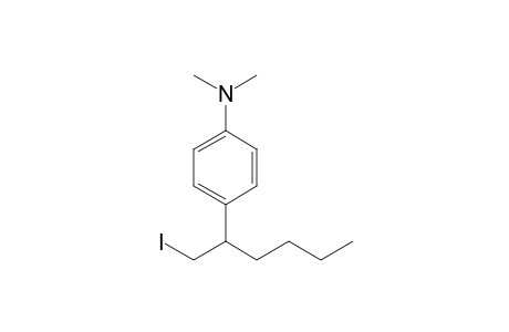 4-(1-iodanylhexan-2-yl)-N,N-dimethyl-aniline