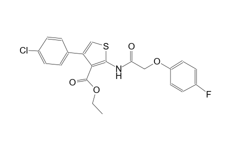 3-thiophenecarboxylic acid, 4-(4-chlorophenyl)-2-[[(4-fluorophenoxy)acetyl]amino]-, ethyl ester