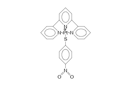 (4-Nitro-thiophenolato)-(2,2':6',2'-terpyridine)-platinum(ii) cation