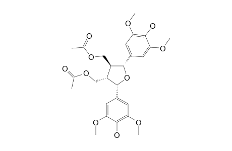 7,8-TRANS-8,8'-TRANS-7',8'-CIS-7,7'-(4-HYDROXY-3,5-DIMETHOXYPHENYL)-8-ACETOXYMETHYLTETRAHYDROFURAN