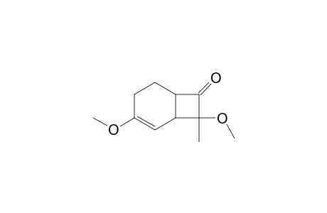 3,exo-8-Dimethoxy-8-methylbicyclo[4.2.0] oct-2-ene-7-one
