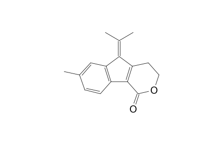 5-isopropylidene-7-methyl-3,4-dihydroindeno[1,2-c]pyran-1-one