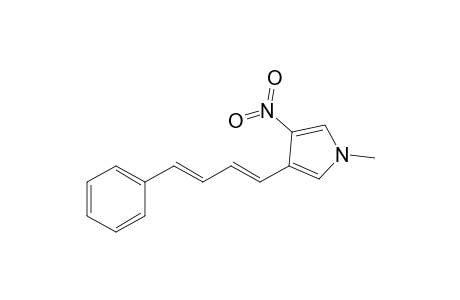 (E,E)-1-Methyl-3-nitro-4-(4-phenylbuta-1,3-dienyl)pyrrole